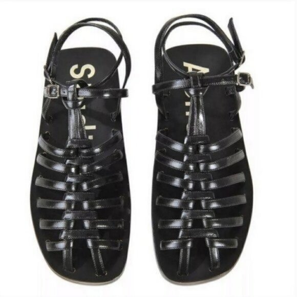 ACNE Studios Omane Gladiator Sandals in Black Size 6 - Picture 1 of 16